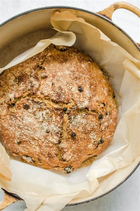 dutch-oven-rosemary-raisin-bread-recipe-sweet image