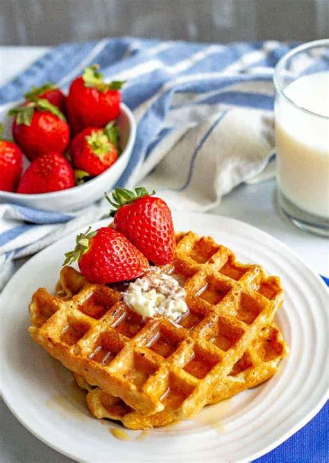 easy-whole-wheat-waffles-family-food-on-the-table image