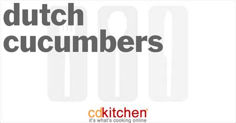 dutch-cucumbers-recipe-cdkitchencom image