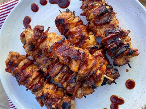barbecue-chicken-and-bacon-skewers-poultry image