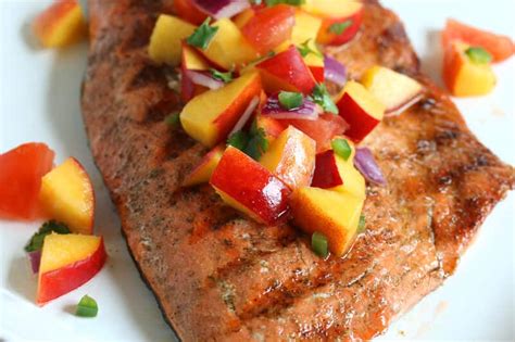 grilled-salmon-with-peach-salsa-the-daring-gourmet image