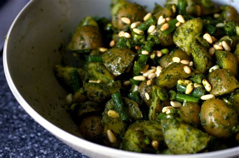 pesto-potato-salad-with-green-beans-smitten-kitchen image