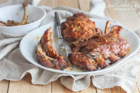 slow-cooker-ribs-with-homemade-bbq-sauce-sweetphi image