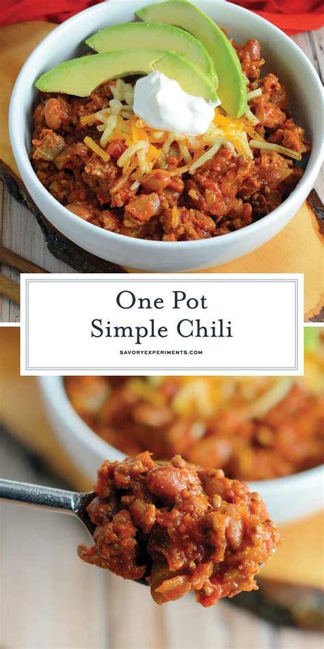 simple-chili-an-easy-homemade-chili-recipe-savory image