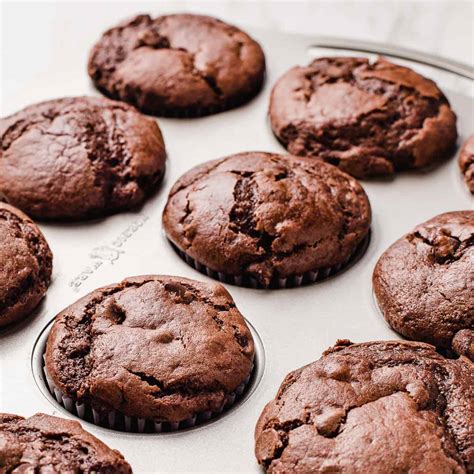 double-chocolate-sourdough-muffins-little-spoon-farm image