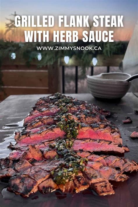 grilled-flank-steak-with-herb-sauce-zimmys-nook image