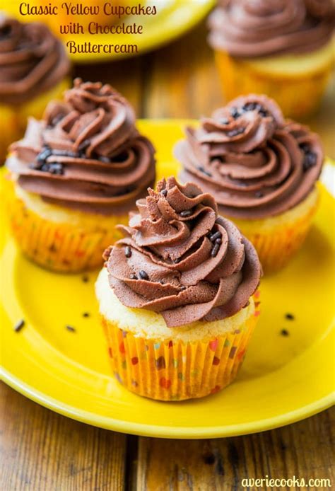 classic-yellow-cupcakes-with-chocolate-buttercream image