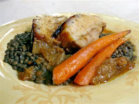 pork-belly-with-lentils-recipes-cooking-channel-recipe-laura image