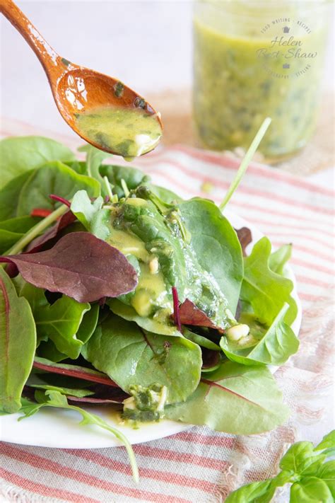 easy-pesto-salad-dressing-recipe-3-minutes-fuss-free image