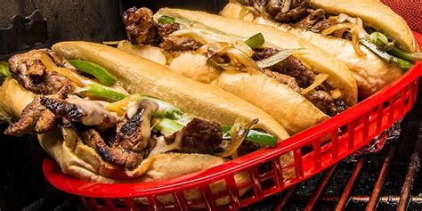 grilled-philly-cheesesteak-recipe-traeger-grills image