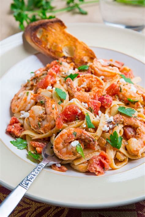 shrimp-linguine-in-a-tomato-and-feta-sauce-aka image