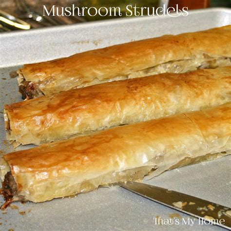 mushroom-strudel-recipes-food-and-cooking image