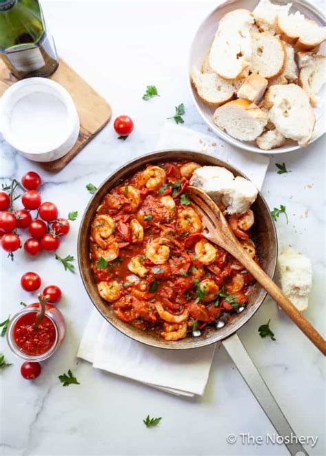 easy-shrimp-harissa-and-tomato-skillet-the-noshery image