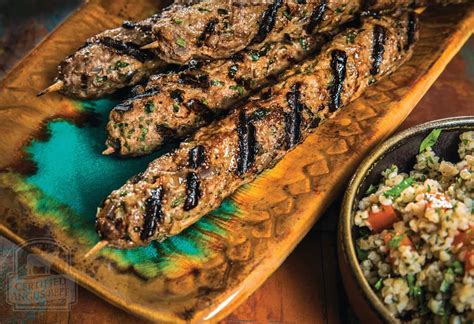 lebanese-beef-kebabs-with-garlic-cream-sauce image
