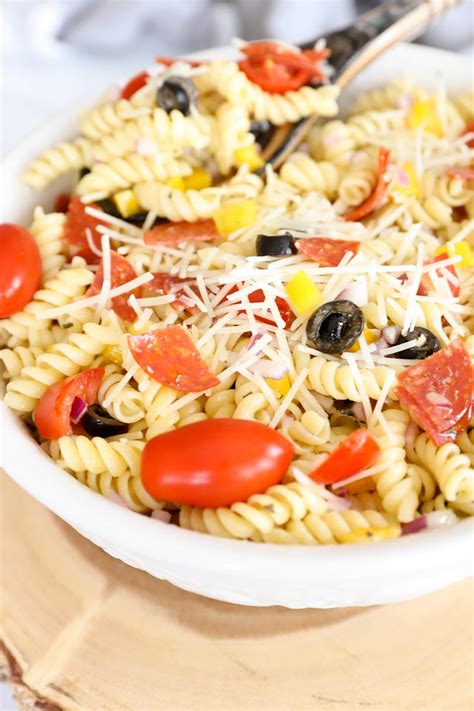 easy-italian-pasta-salad-with-pepperoni-the-quick image