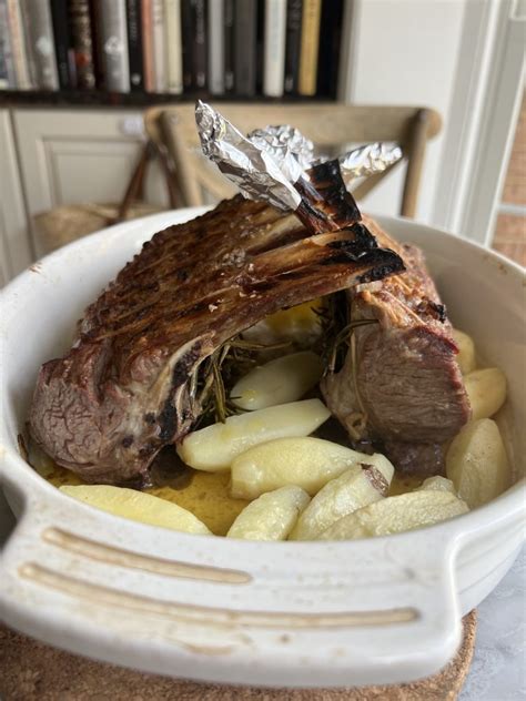 simple-roast-rack-of-lamb-and-potatoes-le-chefs-wife image