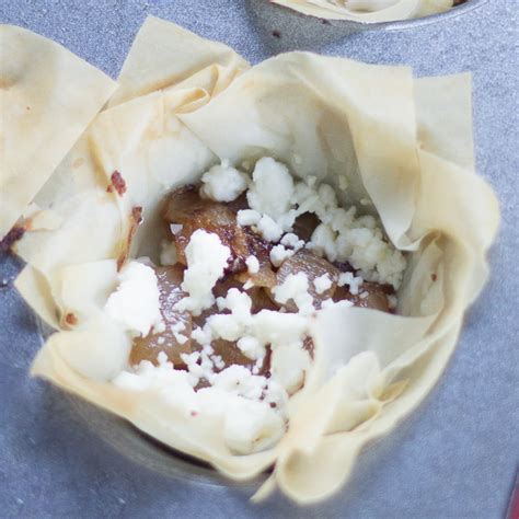 caramelized-onions-and-feta-phyllo-cups-lemon image