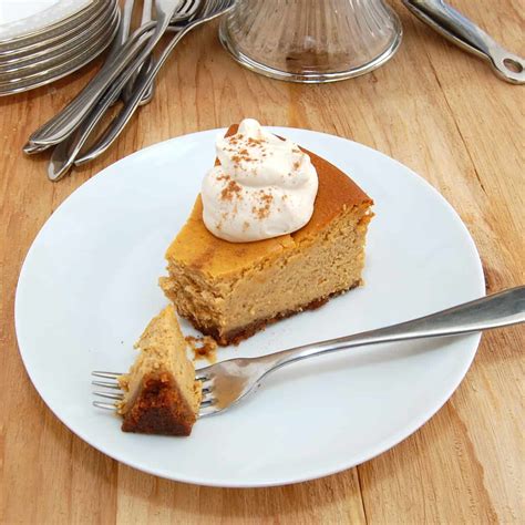 pumpkin-bourbon-cheesecake-with-graham-pecan-crust image