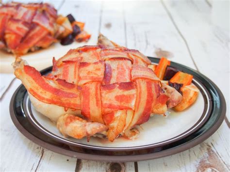 bacon-wrapped-cornish-hens-carolines-cooking image
