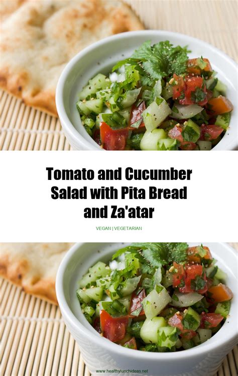 tomato-and-cucumber-salad-with-pita-bread-and-zaatar image