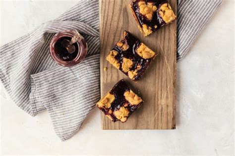 peanut-butter-and-jelly-bars-recipe-food-fanatic image