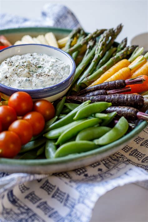 crudit-platter-with-easy-sour-cream-dip-simply image