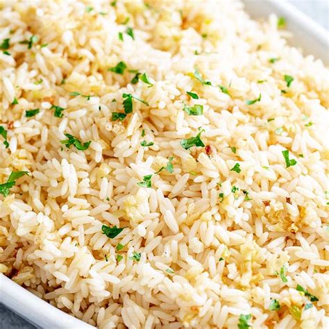 easy-garlic-rice-pilaf-sprinkles-and-sprouts image