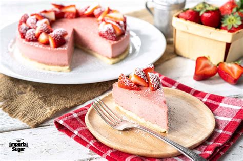 ultra-creamy-strawberry-cheesecake-imperial-sugar image