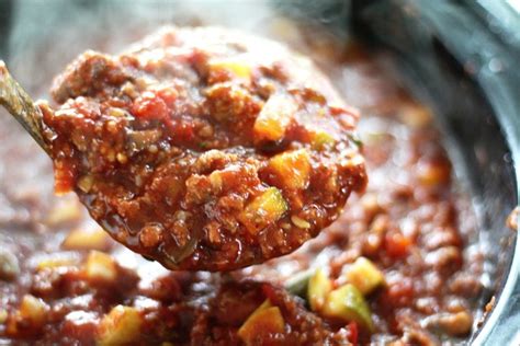 thick-and-chunky-garden-crockpot-spaghetti-sauce image