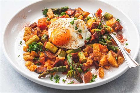 spanish-style-migas-with-fried-eggs-recipe-simply image