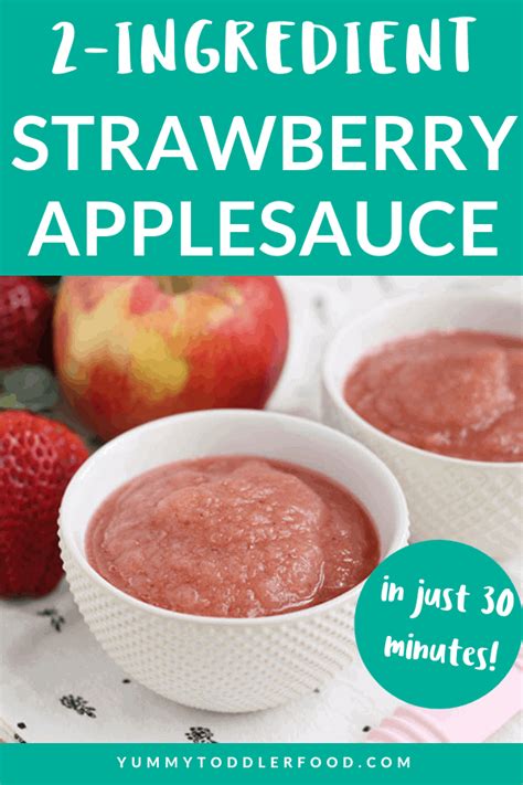 easy-strawberry-applesauce-2-ingredients-30-minutes-yummy image
