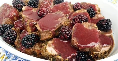 pork-tenderloin-with-blackberry-mustard-sauce image