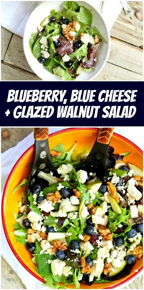 blueberry-blue-cheese-and-glazed-walnut-salad image