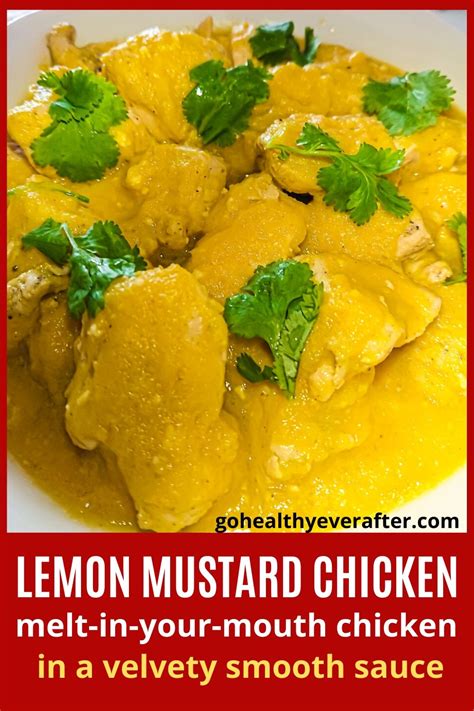 lemon-coriander-chicken-with-yogurt-mustard-sauce image