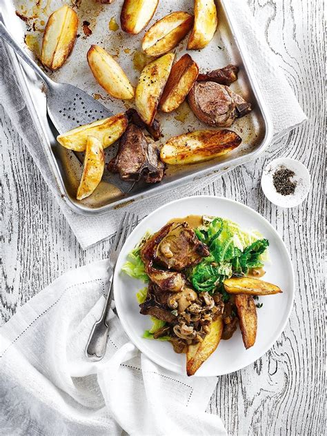 lamb-chops-with-mushrooms-and-madeira-delicious image