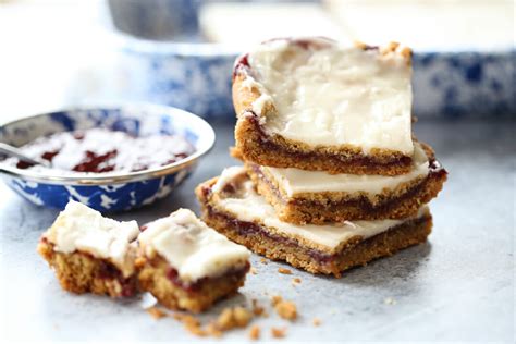 peanut-butter-and-jam-cookie-bars-our-best-bites image