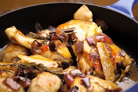 chicken-braised-with-figs-honey-and-vinegar-maggie image