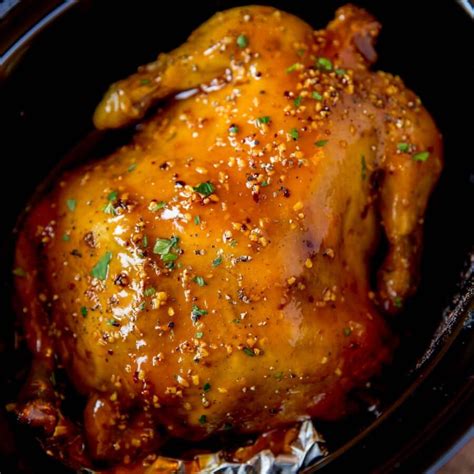 slow-cooker-honey-orange-garlic-chicken-dinner-then image