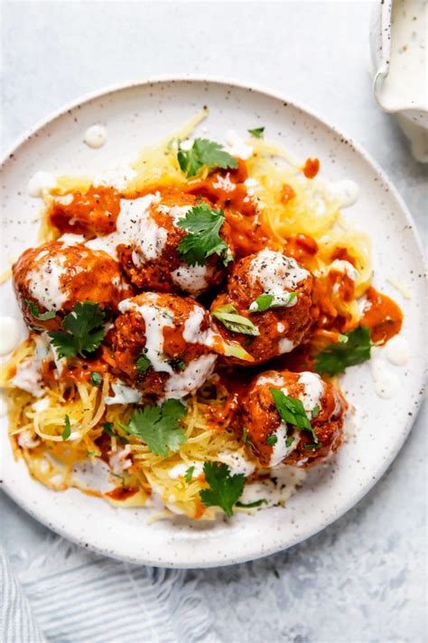 healthy-buffalo-chicken-meatballs-the-real-food image
