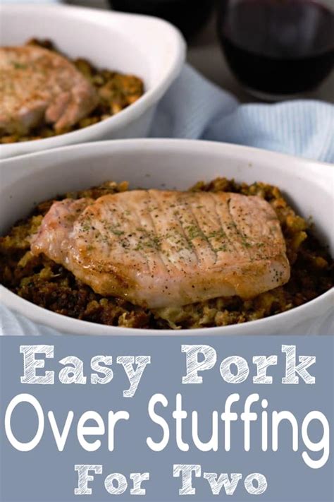 baked-pork-chops-and-stuffing-for-two-35-min-5-ingredients image