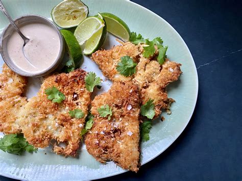 coconut-cauliflower-steaks-with-spicy-sauce-food image