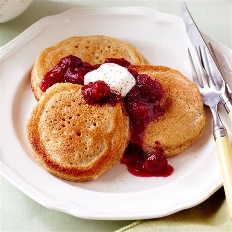 almond-griddle-cakes-with-cranberry-syrup-clean image