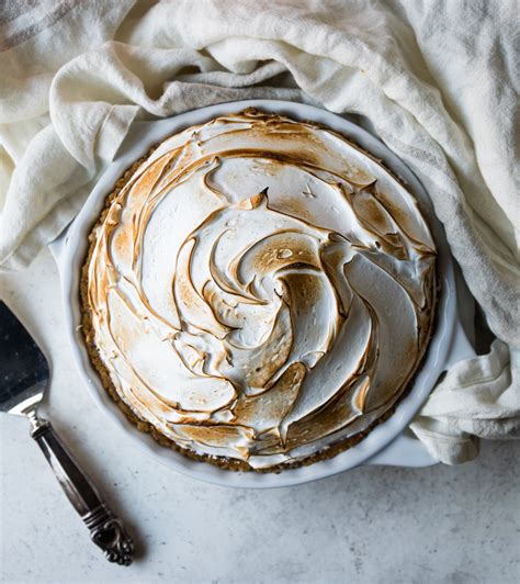 eggnog-cream-pie-with-caramel-rum-sauce image