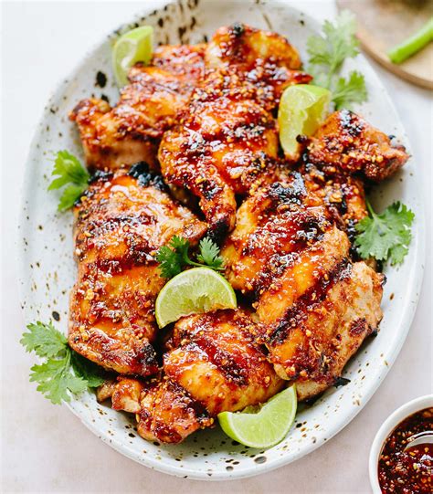 sweet-ginger-sticky-chicken-thighs-familystyle-food image