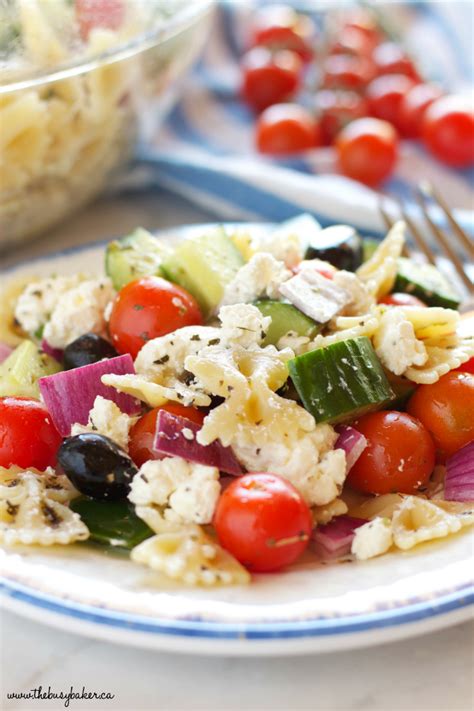quick-and-easy-greek-pasta-salad-the-busy-baker image