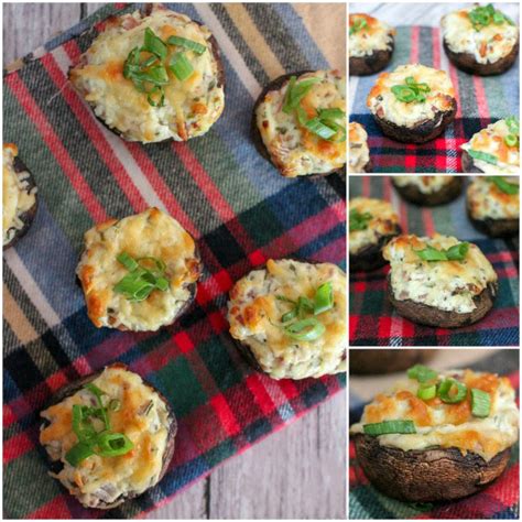 easy-stuffed-mushrooms-with-cream-cheese-and-bacon image