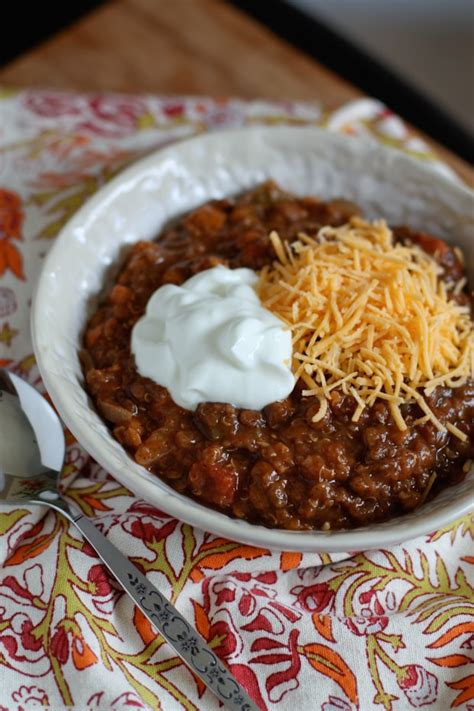 slow-cooker-lentil-and-quinoa-chili-aggies-kitchen image