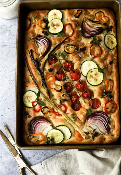 roasted-vegetable-focaccia-lions-bread image