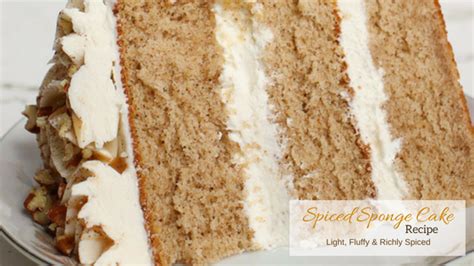 light-fluffy-spiced-sponge-cake-recipe-shanis image