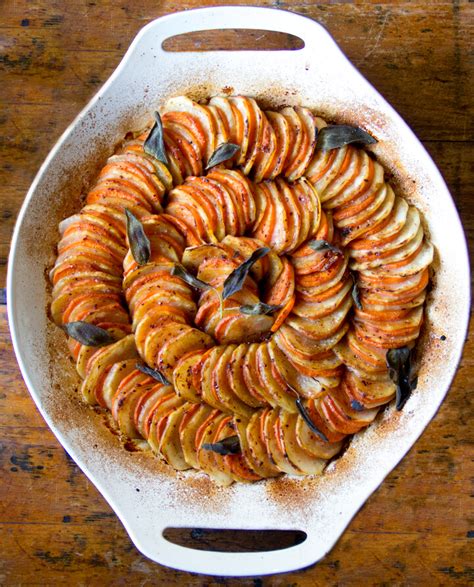 idaho-russet-and-sweet-potato-tian-with-brown-butter image